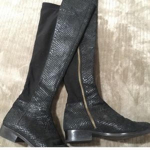 Michael kors bromley flat leather stretch shoes